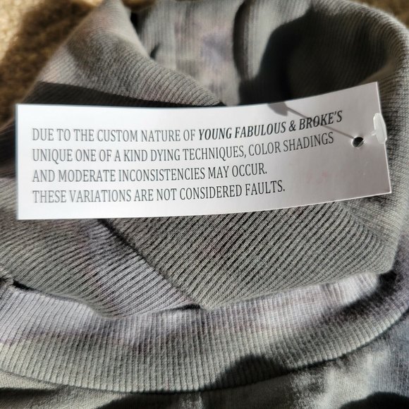 NWT Young Fabulous & Broke Tie Dye Turtleneck sweater dress Size Medium - Picture 11 of 12